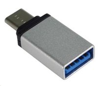 PREMIUMCORD Adaptér USB 3.1 C/male - USB 3.0 A/female, stříbrný, OTG