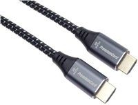 PREMIUMCORD Kabel HDMI 2.1 High Speed + Ethernet kabel 8K@60Hz, zlacené konektory, 0,5m