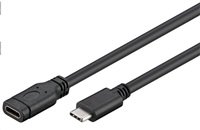 PremiumCord Prodlužovací kabel USB 3.2 generation 2, C/male - C/female, 1m