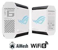 ASUS GT6 2-pack white Wireless AX10000 ROG Rapture Wifi 6 Tri-band Gaming Mesh System