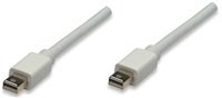 MANHATTAN kabel Mini DisplayPort, Male to Male, 1m, White