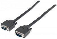 MANHATTAN kabel SVGA k monitoru, HD15 Male / HD15 Male, 1.8m, Black