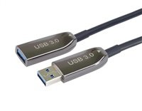 PremiumCord prodlužovací optický AOC kabel USB 3.0  A/Male - A/Female, 15m