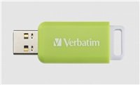 VERBATIM Flash Disk 32GB DataBar USB 2.0 Drive, zelená