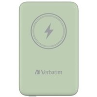 VERBATIM Powerbanka Charge 'n' Go, Magnetická, 10000 mAh, USB-C, Zelená