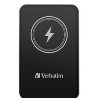 VERBATIM Powerbanka Charge 'n' Go, Magnetická, 5000 mAh, USB-C, Černá