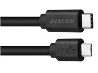 AVACOM datový a nabíjecí kabel USB Type-C - Micro USB, 100cm, černá