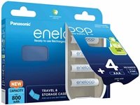 AVACOM nabíjecí baterie AAA Panasonic Eneloop N 800mAh Ni-MH 4ks Blistr + CASE