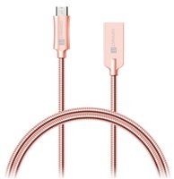 CONNECT IT Wirez Steel Knight Micro USB - USB, metallic rose-gold, 1 m