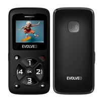 EVOLVEO Mobilní telefon pro seniory EasyPhone ID, černá