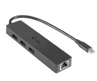 i-tec USB-C 3.1 Slim 3-portový HUB + RJ-45