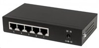 Intellinet 5-port Gigabit PoE Switch, 4x GbE PoE+, 1x GbE, PoE 60W, fanless