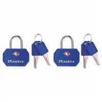 Master Lock Visací zámek  TSA - modrý (2 ks / blistr)