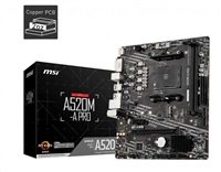 MSI MB Sc AM4 A520M-A PRO, AMD A520, 2xDDR4, m-ATX