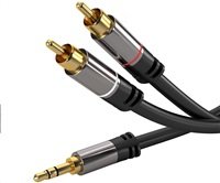 PREMIUMCORD kabel, Jack 3.5mm-2xCINCH M/M 3m