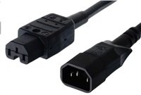 PREMIUMCORD Kabel napájecí 230V prodlužovací 2m (konektory IEC320 C14 - C15)