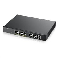 Zyxel GS1900-24EP 24-port Gigabit Smart Managed PoE Switch, 24x gigabit RJ45 (z toho 12x PoE), PoE budget 130W