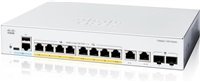 Cisco Catalyst switch C1300-8FP-2G (8xGbE,2xGbE/SFP combo,8xPoE+,120W,fanless)