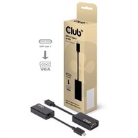 Club3D Adaptér aktivní USB 3.1 typ C na VGA (M/F), 15cm