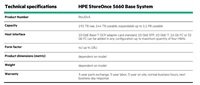 HPE StoreOnce 5660 System with 2 x 1.9TB SSDs for OS and 8 x 6.4 TB SSD disks for Data Cache