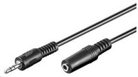 PREMIUMCORD Kabel audio 3,5mm Jack - Jack prodlužovací  5m (M/F, stereo)