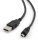 GEMBIRD Kabel USB 2.0 A-Mini B (5pin) propojovací, zlacené kontakty, 1,8m, černý