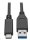 PremiumCord kabel USB-C - USB 3.0 A (USB 3.2 generation 2, 3A, 10Gbit/s) 0.15m