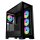 VeinX case GL29AL-BK, ATX, Průhledná bočnice, 4x 120mm ARGB Fan, ARGB Hub, Černá