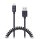 CONNECT IT Wirez Apple Lightning - USB spirálový flexibilní kabel, 1,2 m, černý