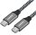 PREMIUMCORD Kabel USB-C (USB 3.2 Gen 2, 3A, 60W, 20Gbit/s) bavlněný oplet, 0,5m